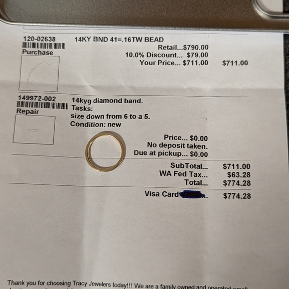 Uneek ring with two bands - Picture 9 of 12